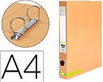 Pasta de 2 aneis 25 mm mistos liderpapel a4 forrada color system com oculo e porta etiquetas pessego Pasta de 2 aneis 25 mm mistos liderpapel a4 forrada color system com oculo e porta etiquetas pessego AY49