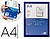 Moldura porta anuncios liderpapel magnetica din a4 suporte adesivo removivel cor azul Moldura porta anuncios liderpapel magnetica din a4 suporte adesivo removivel cor azul MA02 - imagem 1
