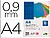 Capa de encadernacao liderpapel cartao a4 0,9mm rosa fluor pack de 50 unidades Capa de encadernacao liderpapel cartao a4 0,9mm rosa fluor pack de 50 unidades TE37 - imagem 1