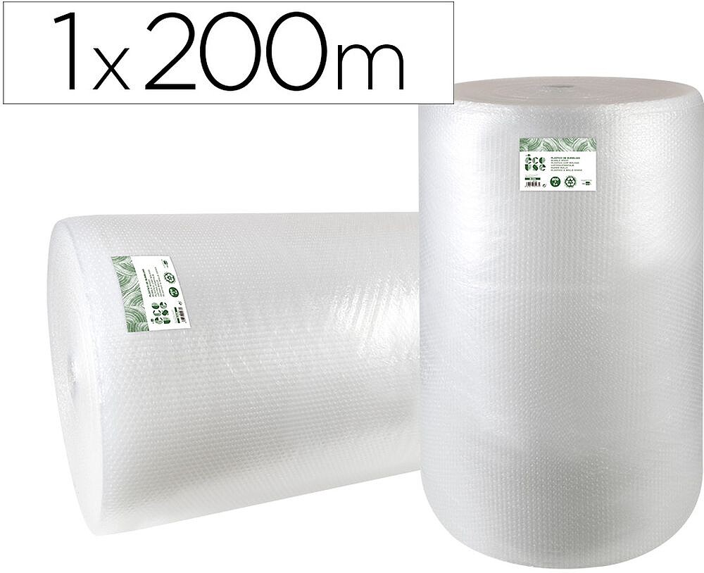 Plastico com bolhas liderpapel ecouse 1x200m 30% de plastico reciclado Plastico com bolhas liderpapel ecouse 1x200m 30% de plastico reciclado BU26