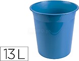Cesto de papeis em plastico liderpapel ecouse 100% reciclado celeste opaco 13 litros 275x285 mm Cesto de papeis em plastico liderpapel ecouse 100% reciclado celeste opaco 13 litros 275x285 mm PJ02