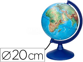 GL03 : Globo liderpapel com luz fisico e politico diametro 2...