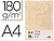 Papel pergaminho liderpapel din a4 com rebordo 180g/m2 cor creme embalagem de 50 folhas Papel pergaminho liderpapel din a4 com rebordo 180g/m2 cor creme embalagem de 50 folhas PW21 - imagem 1
