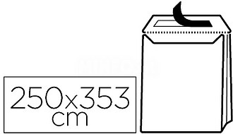 SL42 : ENVELOPE LIDERPAPEL BOLSA FOLE KRAFT 250X353 MM COM A...