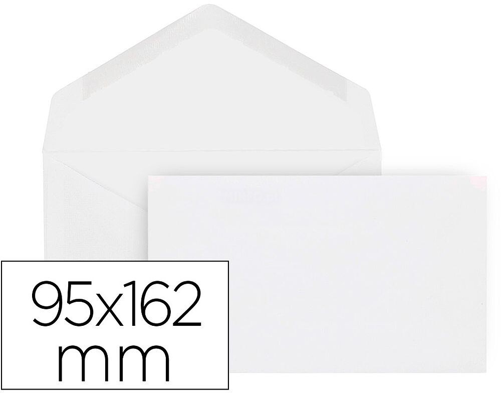 Envelope liderpapel branco com fundo 95x162 mm engomado aba em bico caixa de 500 unidades Envelope liderpapel branco com fundo 95x162 mm engomado aba em bico caixa de 500 unidades SO01
