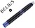Tinta estilografica belius azul caixa 6 cartuchos Tinta estilografica belius azul caixa 6 cartuchos BB319 - imagem 1