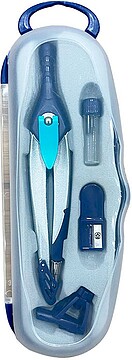 MP22 : Compasso liderpapel lock device com adaptador universal e tubo de minas cor azul escuro Compasso liderpapel lock device com adaptador universal e tubo de minas cor azul escuro