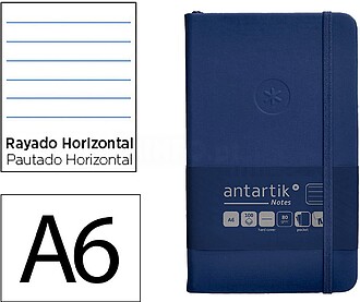 TW22 : Caderno com elastico antartik capa dura a6 folhas lin...