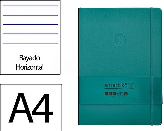 TW39 : Caderno com elastico antartik capa dura a4 folhas lin...