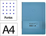 Caderno com elastico antartik capa dura a4 folhas pontos azul claro 100 folhas 80 gr fsc Caderno com elastico antartik capa dura a4 folhas pontos azul claro 100 folhas 80 gr fsc TW74