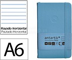 Caderno com elastico antartik capa dura a6 folhas linhas azul claro 100 folhas 80 gr fsc Caderno com elastico antartik capa dura a6 folhas linhas azul claro 100 folhas 80 gr fsc TW82