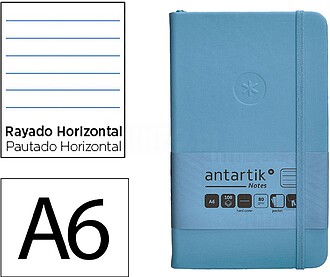 TW82 : Caderno com elastico antartik capa dura a6 folhas lin...