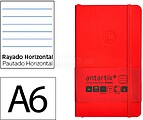 Caderno com elastico antartik capa mole a6 linhas vermelho 100 folhas 80 gr fsc Caderno com elastico antartik capa mole a6 linhas vermelho 100 folhas 80 gr fsc TX65