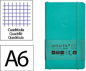 TX87 : Caderno com elastico antartik capa mole a6 quadricula...