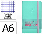 Caderno com elastico antartik capa mole a6 quadricula rosa e turquesa 100 folhas 80 gr fsc Caderno com elastico antartik capa mole a6 quadricula rosa e turquesa 100 folhas 80 gr fsc TY23