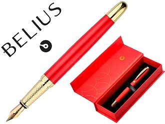 BB233 : Caneta belius passion dor aluminio textura escovado ...