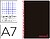 Cuaderno Espiral Liderpapel A7 Micro Wonder Tapa Plastico 100H 90 GR Cuadro 5MM 4 Bandas Color Negro BG17 - imagem 1