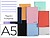 Caderno espiral liderpapel din a5 wonder capa plastico 80 f 90 gr pautado com margem cores sortidas Caderno espiral liderpapel din a5 wonder capa plastico 80 f 90 gr pautado com margem cores sortidas TH37 - imagem 1