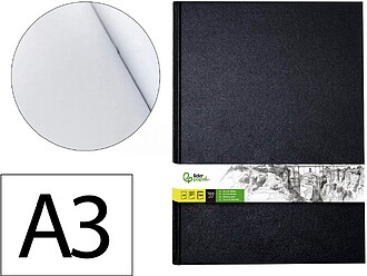 DL16 : Bloco de esbocos encadernado din a3 420x297 mm 100 fo...