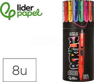 RT42 : Marcador liderpapel acrylic base agua todo tipo de su...