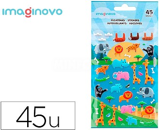 VP01 : Autocolantes imaginovo cute animals safari com relevo...