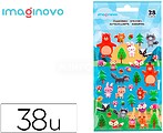 Autocolantes imaginovo cute animals bosque com relevo 190x105 mm em blister Autocolantes imaginovo cute animals bosque com relevo 190x105 mm em blister VP02