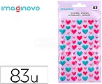Autocolantes imaginovo coracoes magic dreams com relevo 190x105 mm em blister Autocolantes imaginovo coracoes magic dreams com relevo 190x105 mm em blister VP12
