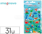Autocolantes imaginovo kids dinossauros goma eva 190x105 mm em blister Autocolantes imaginovo kids dinossauros goma eva 190x105 mm em blister VP19
