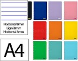 Caderno espiral liderpapel din a4 smart capa suave 80 f 75 gr pautado 8 mm com margem cores sortidas ( Venda em Multiplos de 10uni) Caderno espiral liderpapel din a4 smart capa suave 80 f 75 gr pautado 8 mm com margem cores sortidas BF02