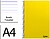Caderno espiral liderpapel din a4 smart capa suave 80 f 75 gr pautado com margem cor amarelo ( Venda em Multiplos de 5uni) Caderno espiral liderpapel din a4 smart capa suave 80 f 75 gr pautado com margem cor amarelo BF148 - imagem 1