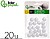 Figura de espuma branca liderpapel bola de 2 cm bolsa com 20 unidades Figura de espuma branca liderpapel bola de 2 cm bolsa com 20 unidades MX16 - imagem 1