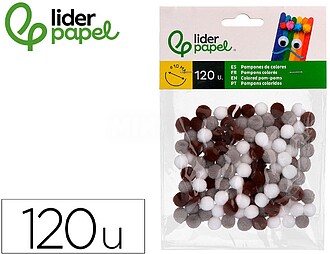 MX28 : Pompons de cores liderpapel 1 cm tonalidades neutras ...