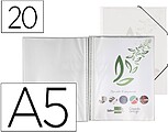 Capa Catalogo Liderpapel com Espiral 20 Bolsas Polipropileno Din A5 Transparente EC59