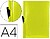 Bolsa Dossier Liderpapel com Clip Lateral Din A4 Amarelo Fluor Opaco 30 Folhas DP21 - imagem 1