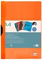 Portafolios Dossier Liderpapel com Clip Lateral A4 Céu Azul Opaco 30 Folhas DP24