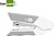 Agrafador Liderpapel com Oferta de Saca Agrafes e Caixa de 1000 Agrafes 22/6 24/6 Capacidade 20F Cor Cinza GR39 - imagem 1