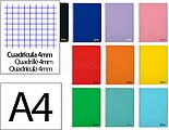 Cuaderno espiral liderpapel a4 micro smart tapa blanda 80h 75gr cuadro 5mm doble margen 4 taladros colores ( Venda em Multiplos de 10uni) Cuaderno espiral liderpapel a4 micro smart tapa blanda 80h 75gr cuadro 5mm doble margen 4 taladros colores BE01