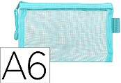 Bolsa com fecho de correr liderpapel poliester transpiravel multiusos din a6 azul pastel Bolsa com fecho de correr liderpapel poliester transpiravel multiusos din a6 azul pastel ZB13