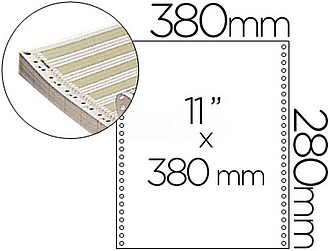 RZ02 : Papel continuo 380 mmx11”, pautado com 2500 folhas ...