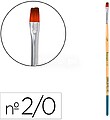 Pincel para pintura acrilica y acuarela liderpapel n 00 punta plana de pelo sintetico certificado fsc ( Venda em Multiplos de 12uni) Pincel para pintura acrilica y acuarela liderpapel n 00 punta plana de pelo sintetico certificado fsc PI21