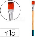 Pincel para pintura acrilica y acuarela liderpapel n 15 punta plana de pelo sintetico certificado fsc ( Venda em Multiplos de 12uni) Pincel para pintura acrilica y acuarela liderpapel n 15 punta plana de pelo sintetico certificado fsc PI37