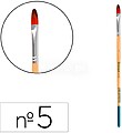 12 x Pincel para pintura acrilica y acuarela liderpapel n 5 punta filbert/ lengua gato de pelo sintetico certificado Pincel para pintura acrilica y acuarela liderpapel n 5 punta filbert/ lengua gato de pelo sintetico certificado PI65
