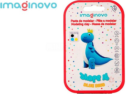 MO18 : Pasta para modelar imaginovo de secado al aire set de colores surtidos con instrucciones dinosaurio azul Pasta para modelar imaginovo de secado al aire set de colores surtidos con instrucciones dinosaurio azul