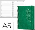 Agenda de escritório liderpapel 2027 espiral syros dia/página a5 bilíngue papel 60g fsc design 4