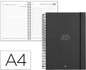 Agenda de escritório liderpapel 2027 espiral olbia dia/pág...