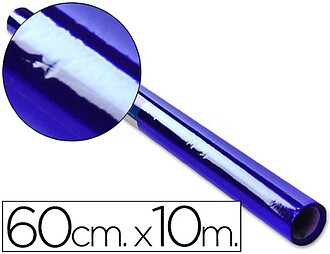 PAPEL CELOFANE 60 CM X 10 MT. 30 GRS/M2. AZUL