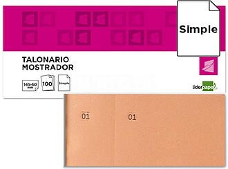 T-59-NA : BLOCO DE TALOES 1/3 LARANJA