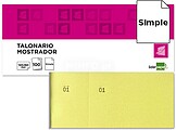 Bloco de Taloes 1/3 Amarelo T-59-AM