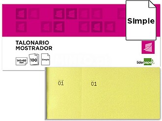 T-59-AM : BLOCO DE TALOES 1/3 AMARELO