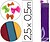 Papel Crepe em Celofane Liderpapel 50 CM X 2,5 M. Violeta Escuro Classico CP09 - imagem 1